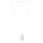 Collar de Plata Esterlina 925 Hoja Orificio - Miniatura 1