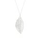 Collar de Plata Esterlina 925 Hoja Orificio - Miniatura 2