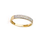 Anillo Compromiso de Oro 18Kt Triple Cintillo Circón - Miniatura 3