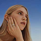 Anillo Compromiso de Oro 18Kt Triple Cintillo Circón - Miniatura 4
