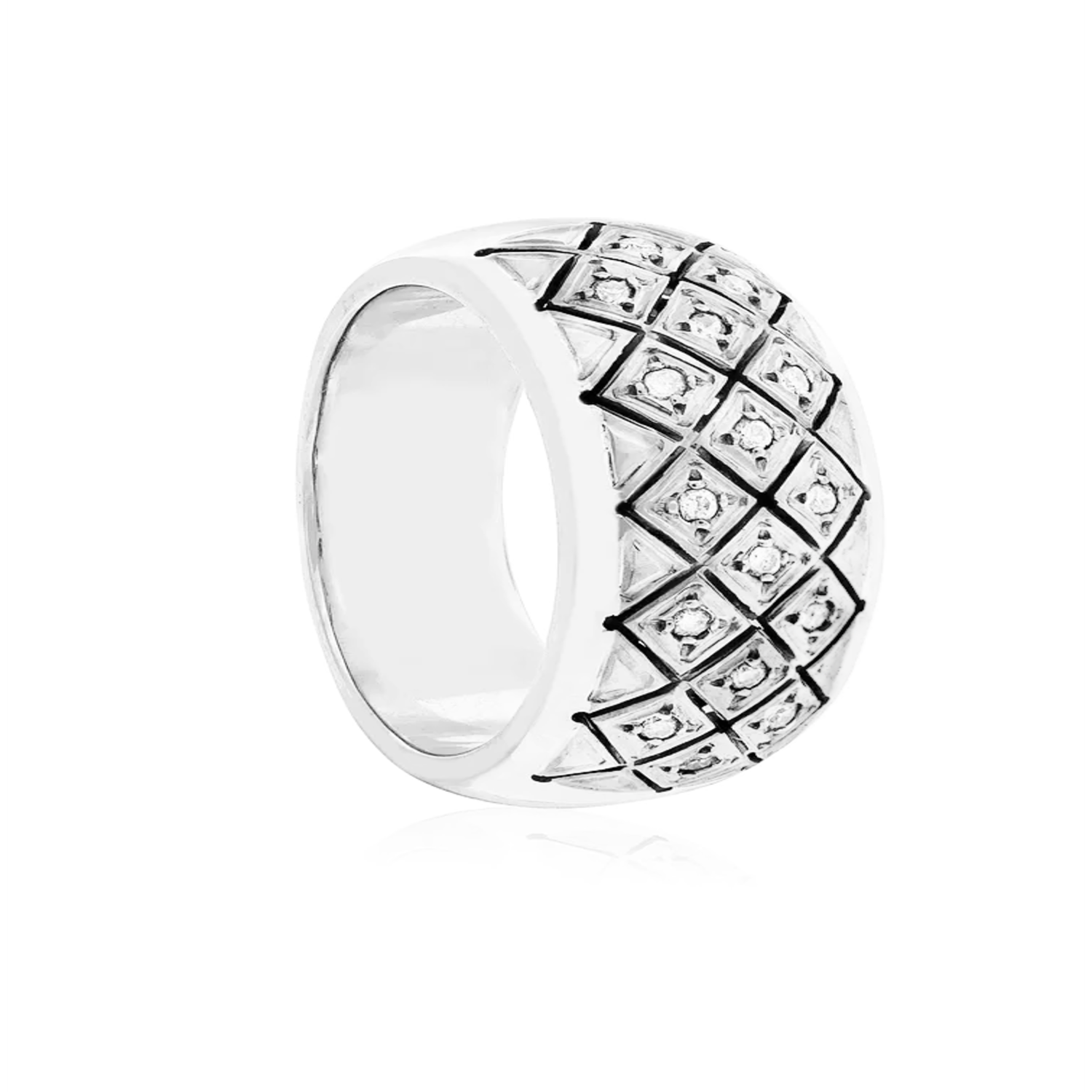 Anillo Platino 950 Modelo Septal 16 Diamantes 1pts 2
