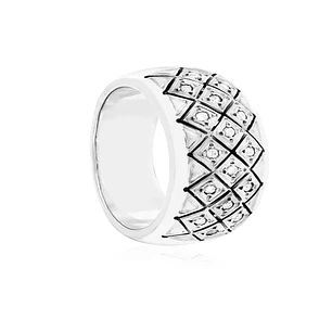 Anillo Platino 950 Modelo Septal 16 Diamantes 1pts