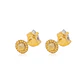 Aros de Oro 18kt Forma Gota Circonita - Miniatura 3