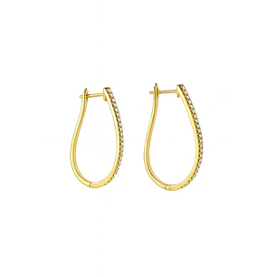 Aros Oro 18kt Diamantes 34 Puntos | Danielle Costantini