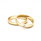 Par Argollas Matrimonio de Oro Amarillo 18kt Venecia 3,5mm Diamante 3Pts - Miniatura 2