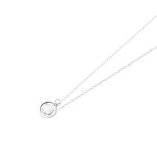 Colgante Oro Blanco 18kt Perla Cultivada 5 - 6 mm