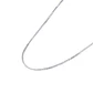 Cadena de Oro Blanco 18kt Eslabon Caja 45CM - Miniatura 1