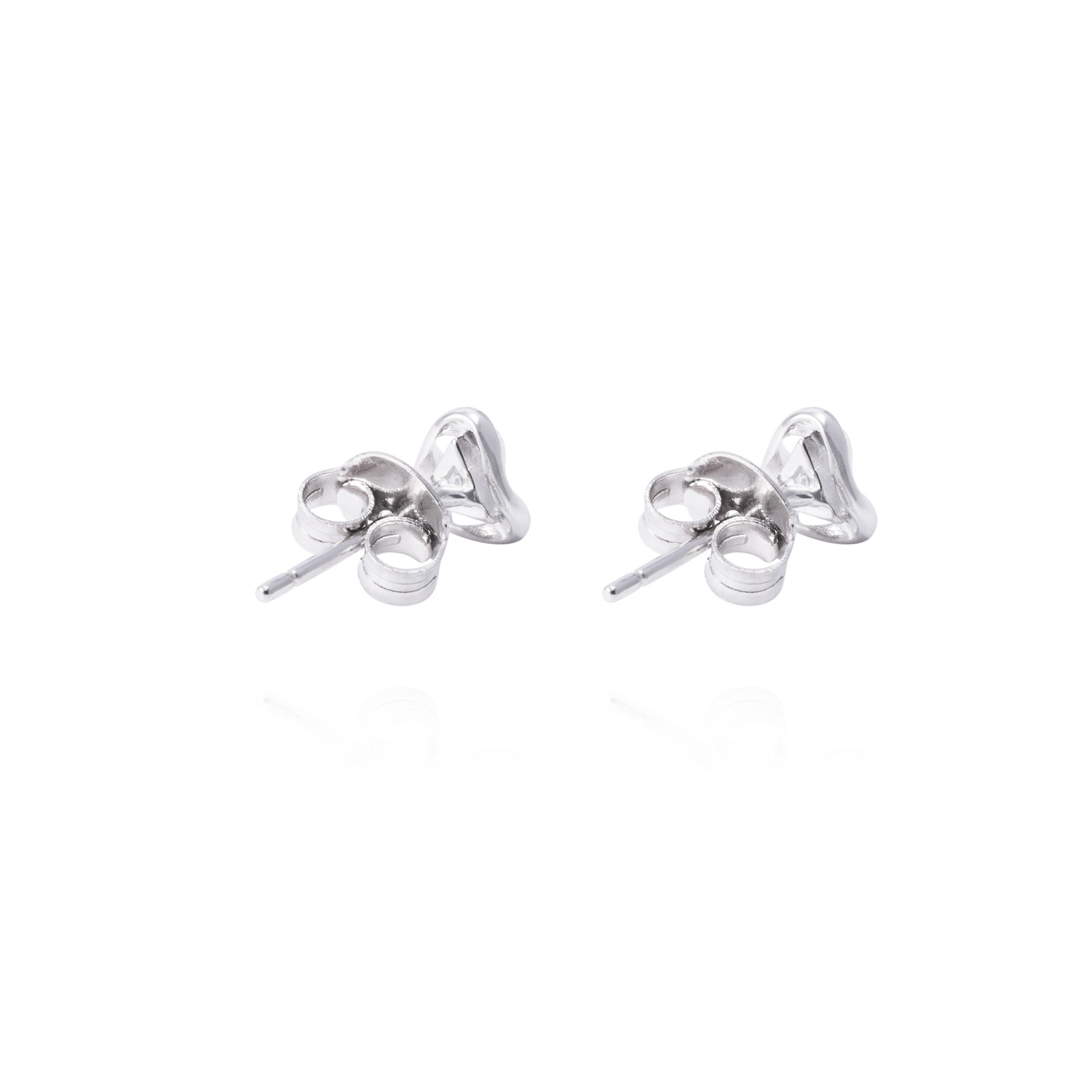 Aros de Plata Esterlina Triangulo con Circonita 3