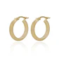 Aros de Oro 18kt Argollas Planas de 15mm - Miniatura 1