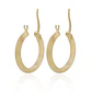 Aros de Oro 18kt Argollas Planas de 15mm - Miniatura 3