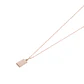 Colgante Oro Miel 18kt Placa Mixta 8x15mm - Miniatura 3