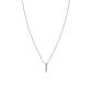 Collar de Plata Esterlina 925 Letra I Lisa - Miniatura 3