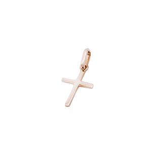 Colgante Oro Miel 18kt Cruz Pequeña 10x15 mm