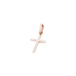 Colgante Oro Miel 18kt Cruz Pequeña 10x15 mm