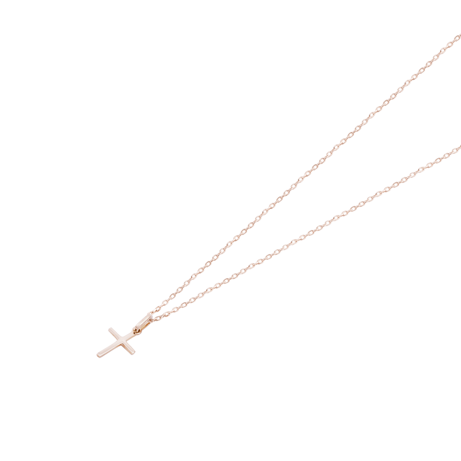 Colgante Oro Miel 18kt Cruz Pequeña 10x15 mm 3