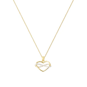 Colgante de Oro 18kt Corazon Infinito