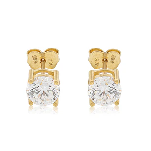 Aros de Oro 18kt Circonita con 4 Grifas