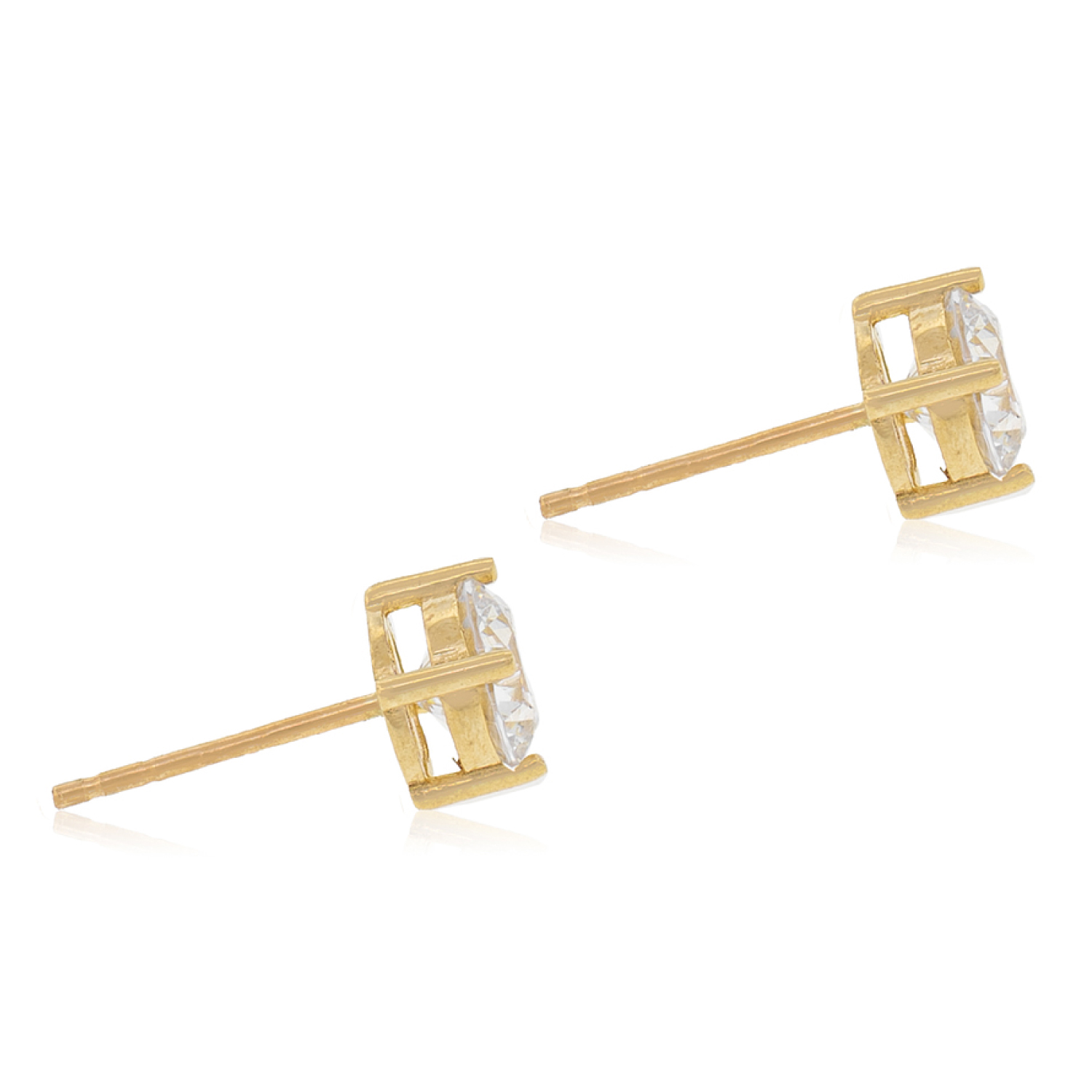 Aros de Oro 18kt Circonita con 4 Grifas 2