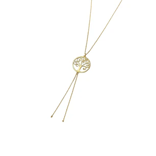 Collar Oro Amarillo 18kt Barras-circulos