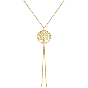 Collar Oro Amarillo 18kt Barras-circulos