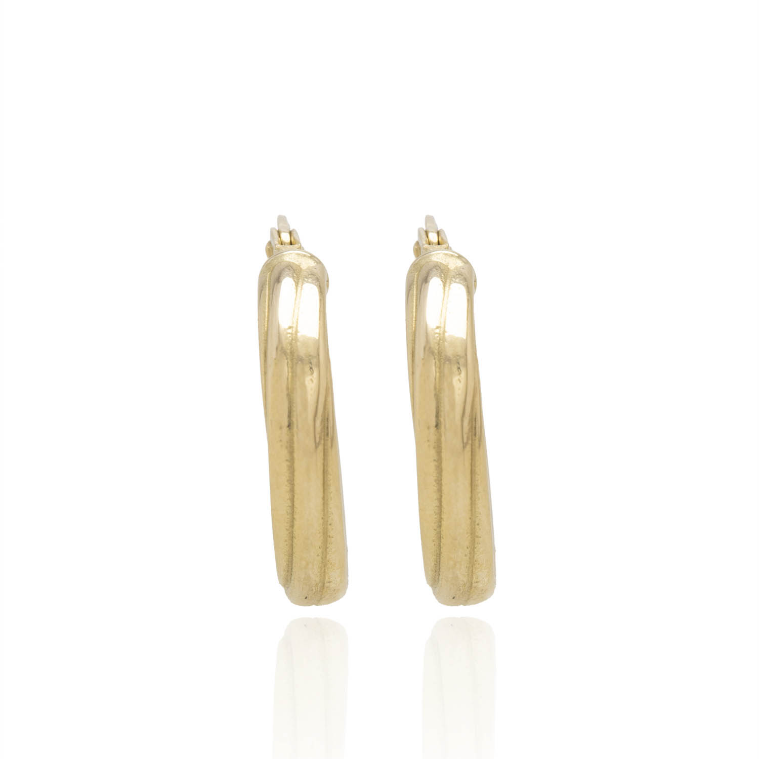 Aros de Oro 18kt Argollas Tocida 2