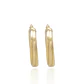 Aros de Oro 18kt Argollas Tocida - Miniatura 2