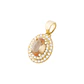 Colgante de Oro 18kt Topacio Ovalado - Miniatura 1