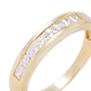 Anillo Compromiso de Oro 18Kt Circón corte Princesa en Riel - Miniatura 2