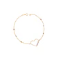 Pulsera Oro Tricolor 18kt Corazón y Barras - Miniatura 1