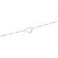 Pulsera Oro Tricolor 18kt Corazón y Barras - Miniatura 2