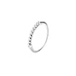 Anillo Oro Blanco 18kt Medio Cintillo con Diamantes de 15Pts - Miniatura 1