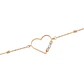 Pulsera Oro Tricolor 18kt Corazón y Barras - Miniatura 3