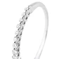 Anillo Oro Blanco 18kt Medio Cintillo con Diamantes de 15Pts - Miniatura 2