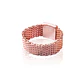 Anillo de Plata Esterlina 925 Placa Rose Revestido Oro 18kt - Miniatura 3