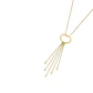 Collar Oro Amarillo 18kt Cascada Circonita - Miniatura 2