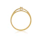 Anillo Compromiso Oro Amarillo 18kt  Mónaco 1x3ptos Diamante - Miniatura 2