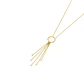 Collar Oro Amarillo 18kt Cascada Circonita - Miniatura 6