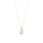 Colgante de Oro 18kt Ovalado Doble Riel - Miniatura 3