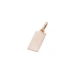 Colgante Oro Miel 18kt Placa Labrada 8x15mm - Miniatura 1