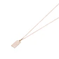 Colgante Oro Miel 18kt Placa Labrada 8x15mm - Miniatura 3