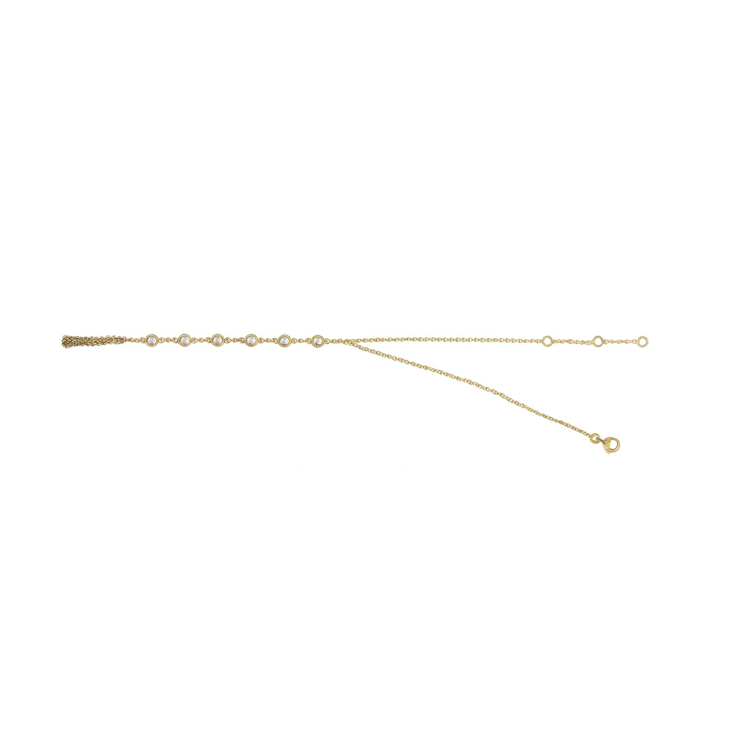 Pulsera Oro Amarillo 18kt Diamantes 42 Pts 2