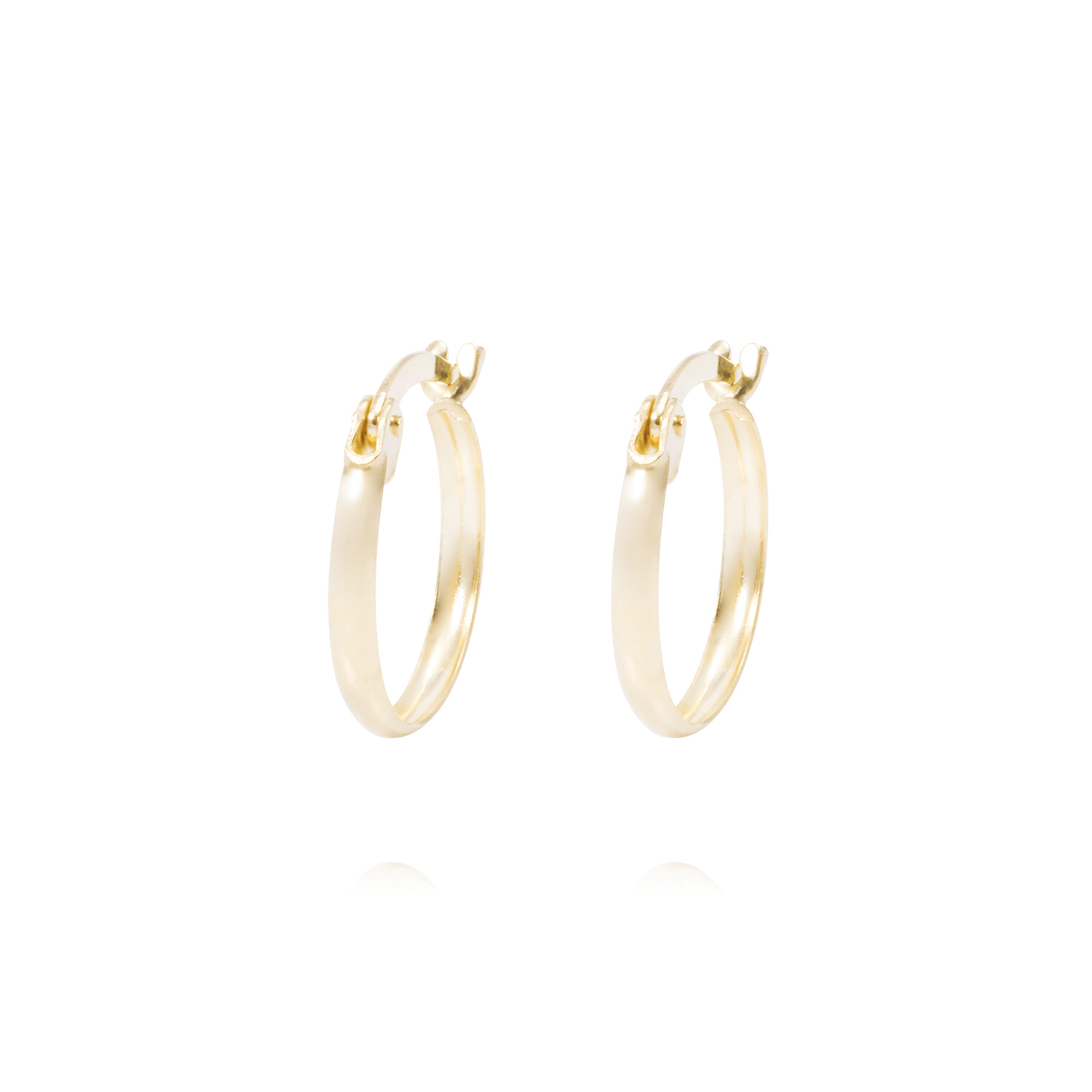 Aros Oro Amarillo 18kt Argollas Lisas 1