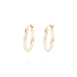 Aros Oro Amarillo 18kt Argollas Lisas
