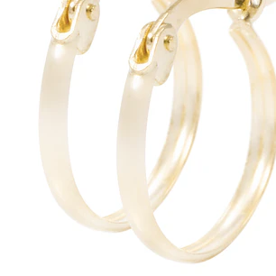 Aros Oro Amarillo 18kt Argollas Lisas