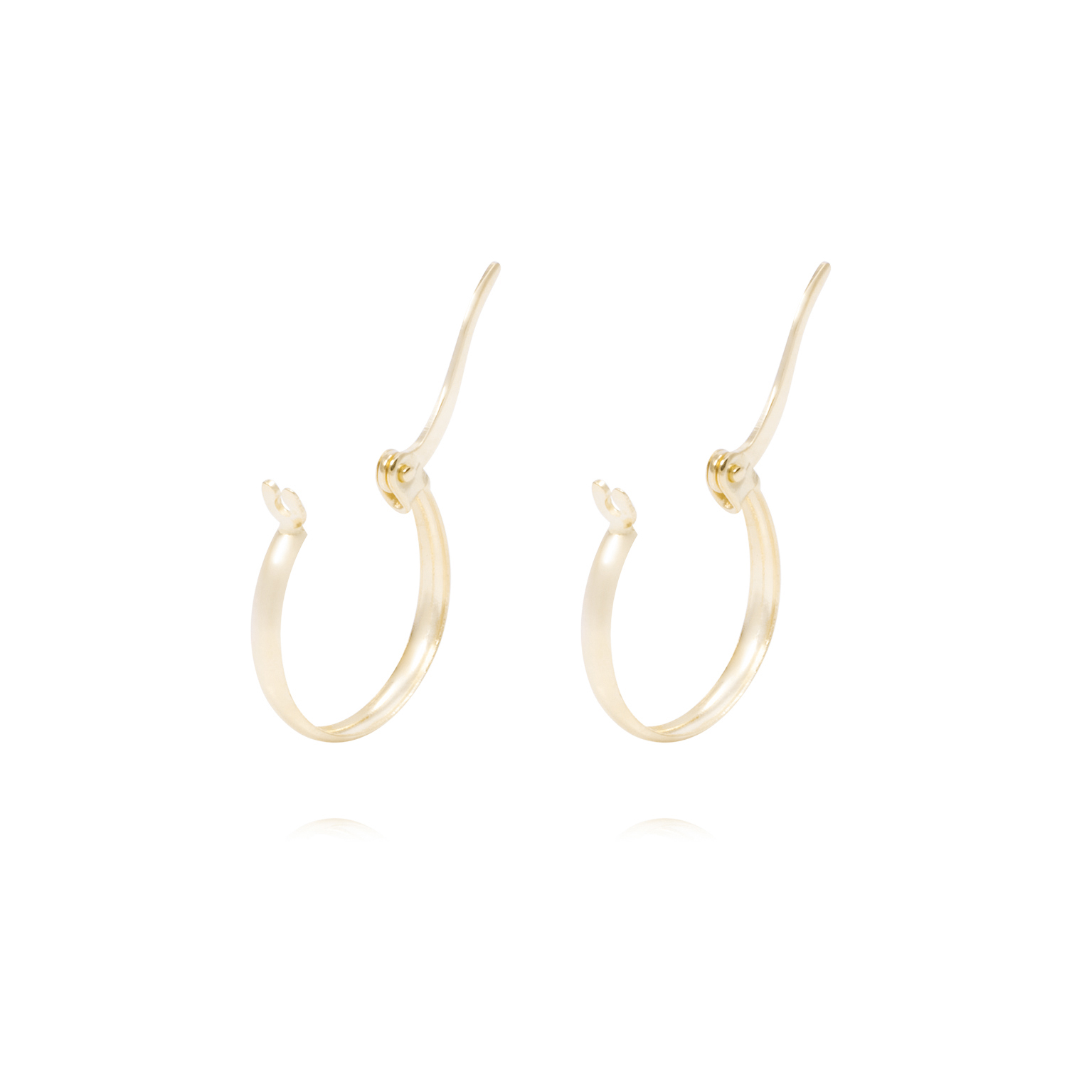 Aros Oro Amarillo 18kt Argollas Lisas 3