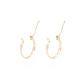 Aros Oro Amarillo 18kt Argollas Lisas - Miniatura 3