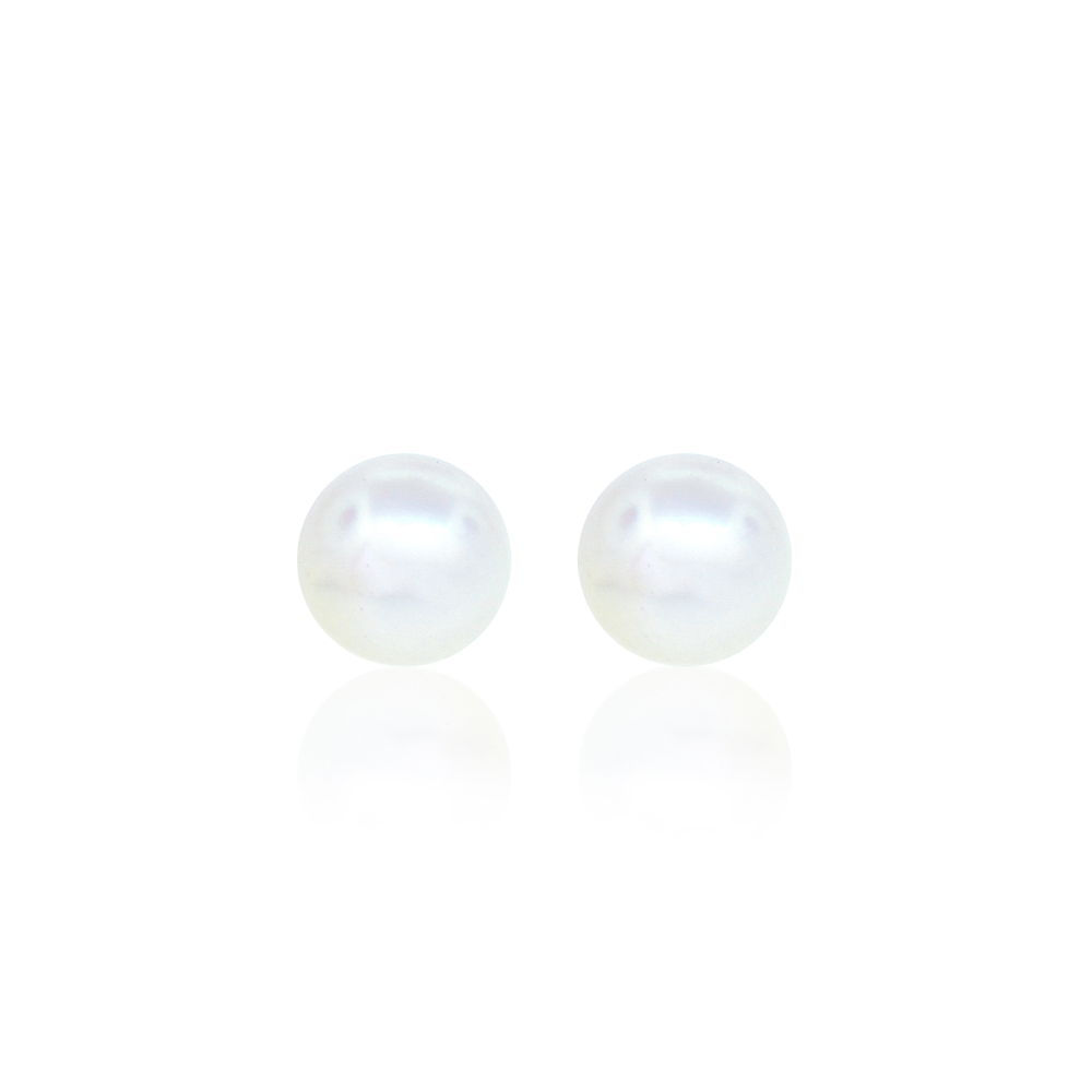 Aros de Oro 18kt Aros con Pelas Cultivadas 3.0mm a 3.5mm 2