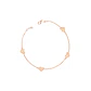 Pulsera Oro Rosa 18kt Corazones Calados - Miniatura 1