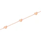 Pulsera Oro Rosa 18kt Corazones Calados - Miniatura 3