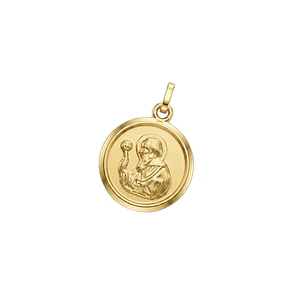 Colgante de Oro Miel 18kt San Benito  16mm